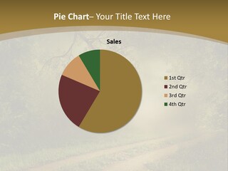 Forest Road Landscape PowerPoint Template