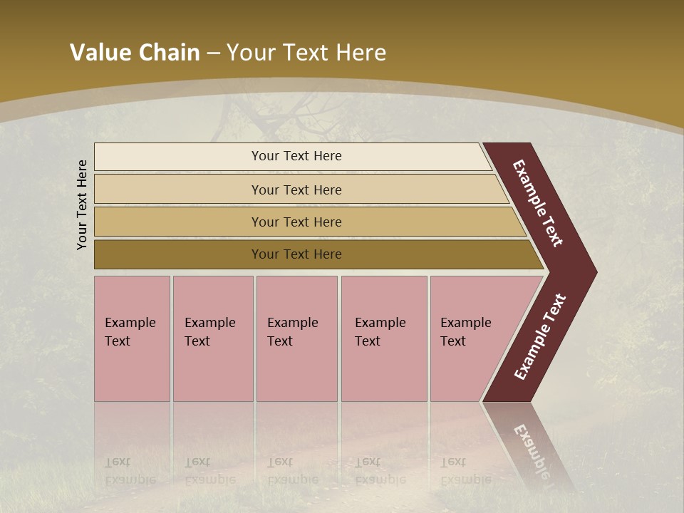Forest Road Landscape PowerPoint Template