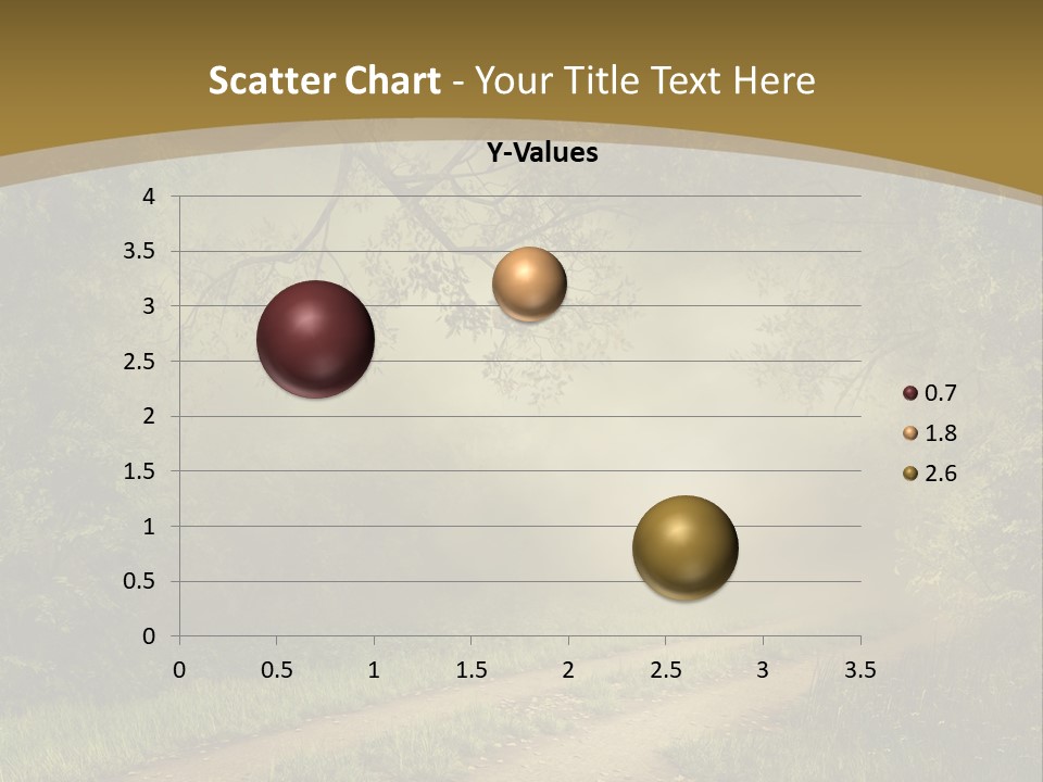 Forest Road Landscape PowerPoint Template