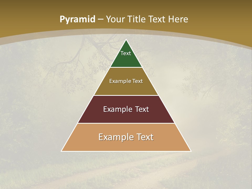 Forest Road Landscape PowerPoint Template