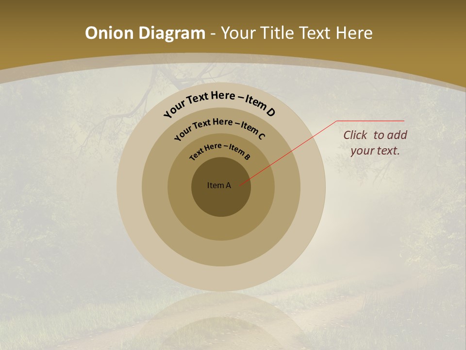 Forest Road Landscape PowerPoint Template