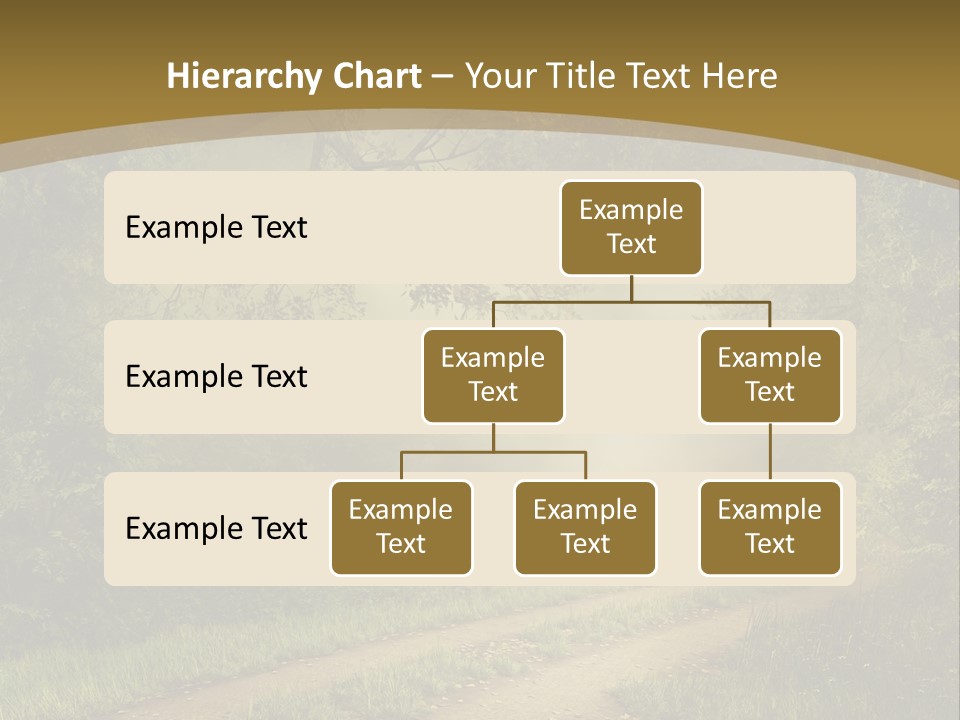 Forest Road Landscape PowerPoint Template