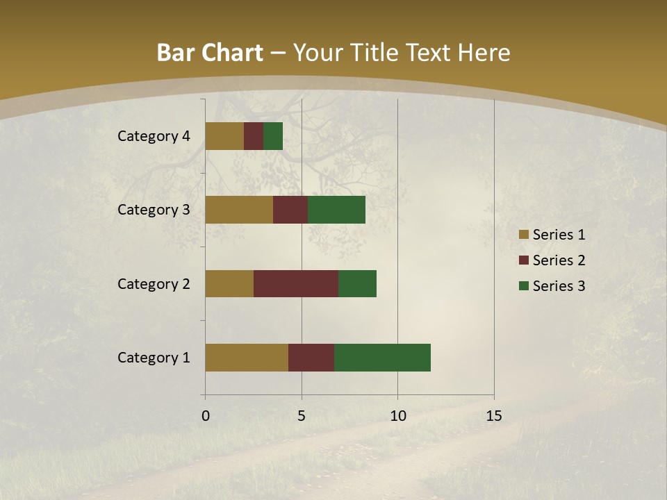 Forest Road Landscape PowerPoint Template