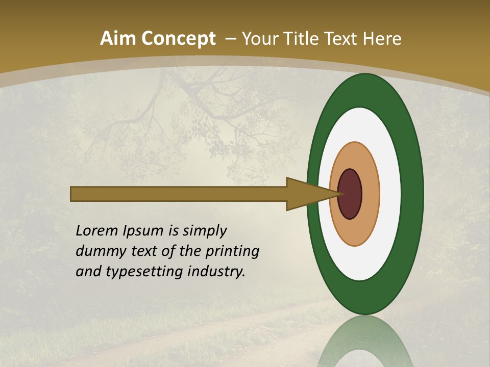 Forest Road Landscape PowerPoint Template