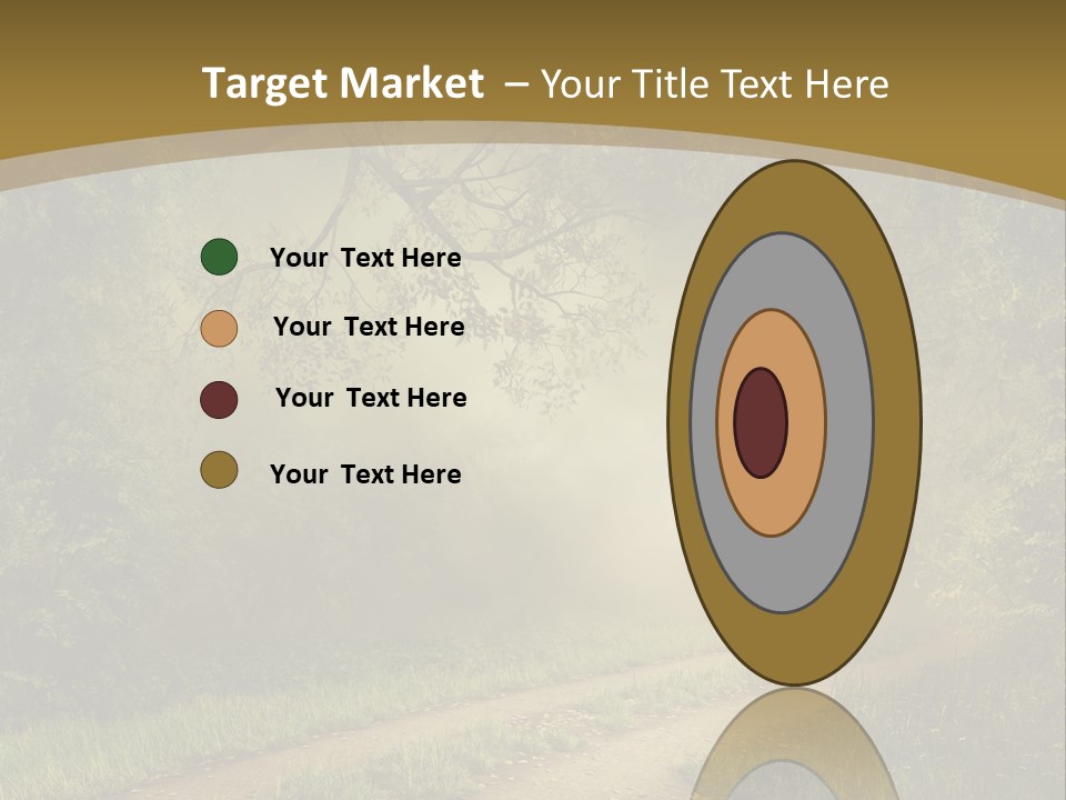 Forest Road Landscape PowerPoint Template