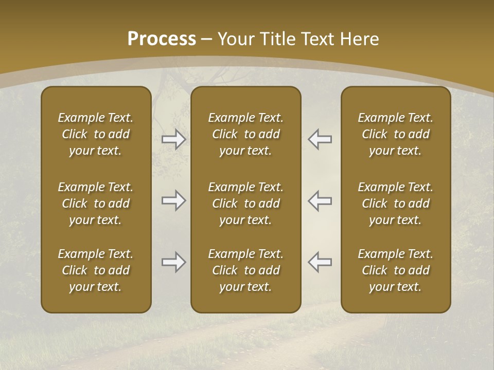 Forest Road Landscape PowerPoint Template