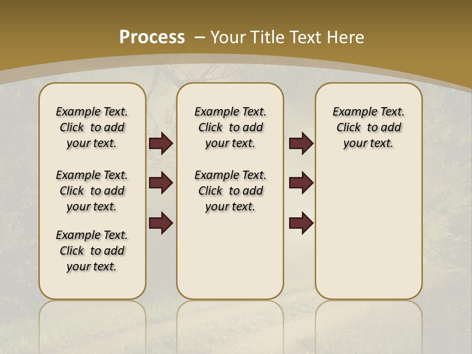 Forest Road Landscape PowerPoint Template