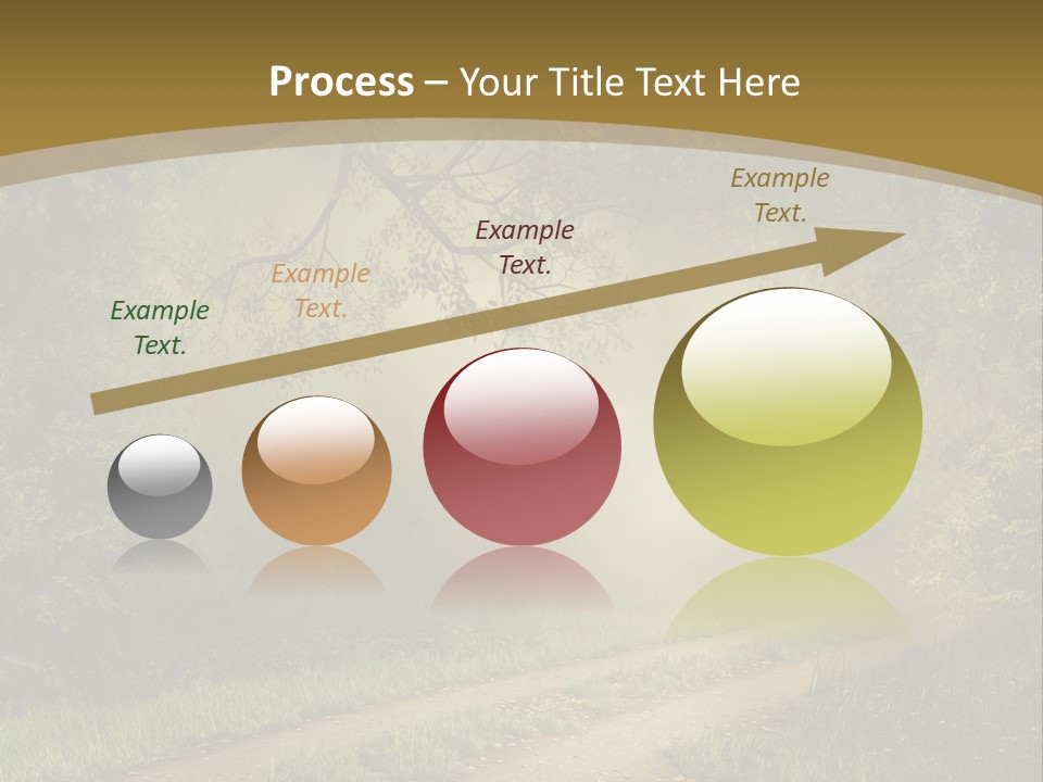 Forest Road Landscape PowerPoint Template