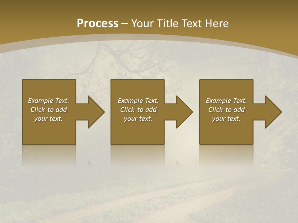 Forest Road Landscape PowerPoint Template