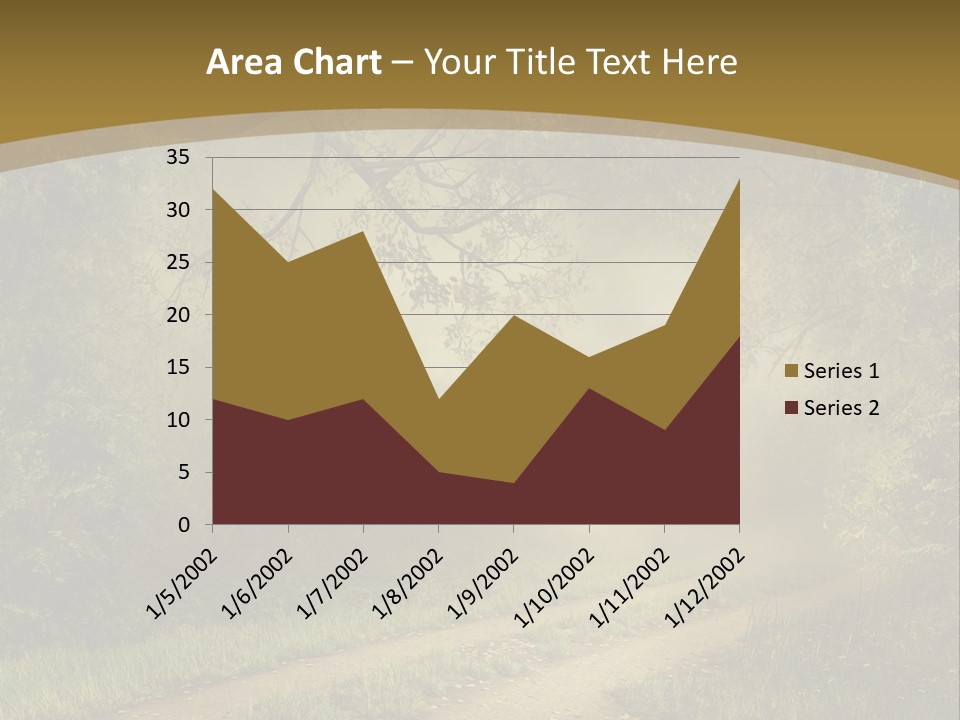 Forest Road Landscape PowerPoint Template
