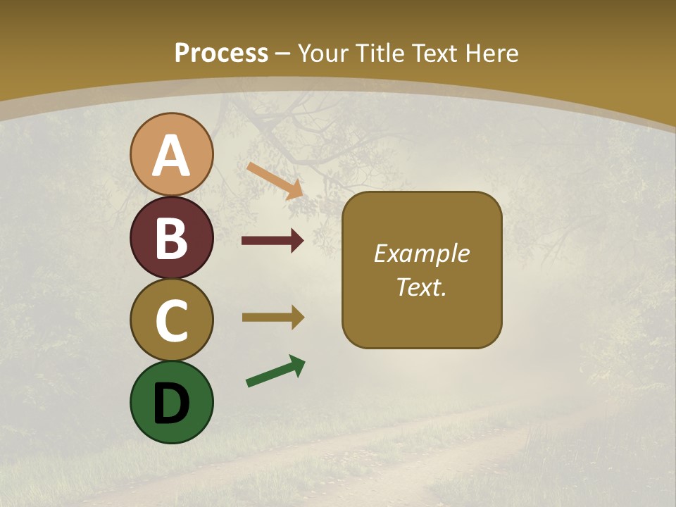 Forest Road Landscape PowerPoint Template