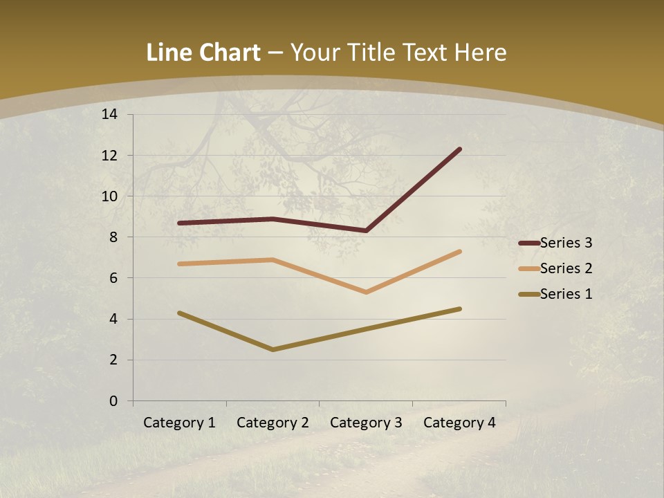 Forest Road Landscape PowerPoint Template