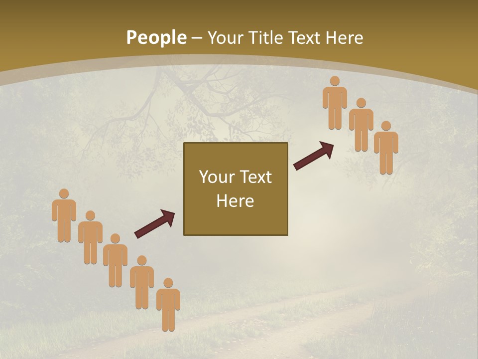 Forest Road Landscape PowerPoint Template