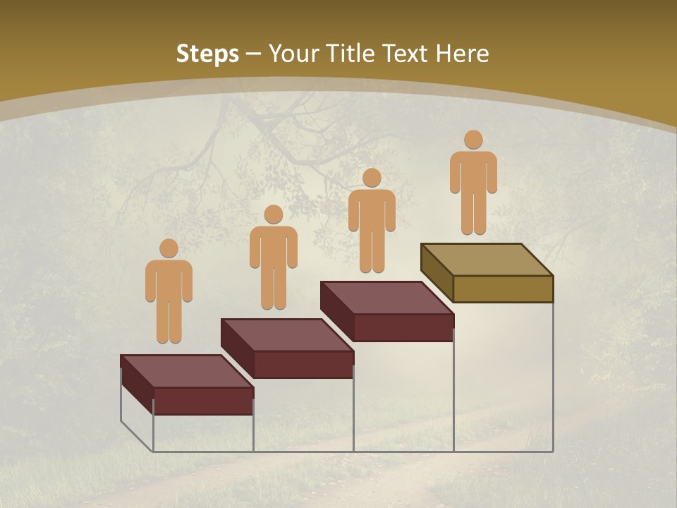 Forest Road Landscape PowerPoint Template