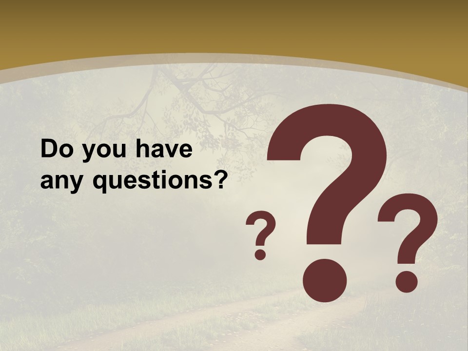 Forest Road Landscape PowerPoint Template