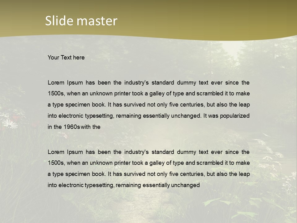 Seasonal Landscape Fantasy PowerPoint Template