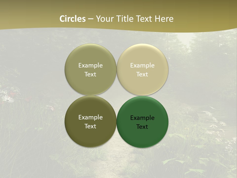 Seasonal Landscape Fantasy PowerPoint Template