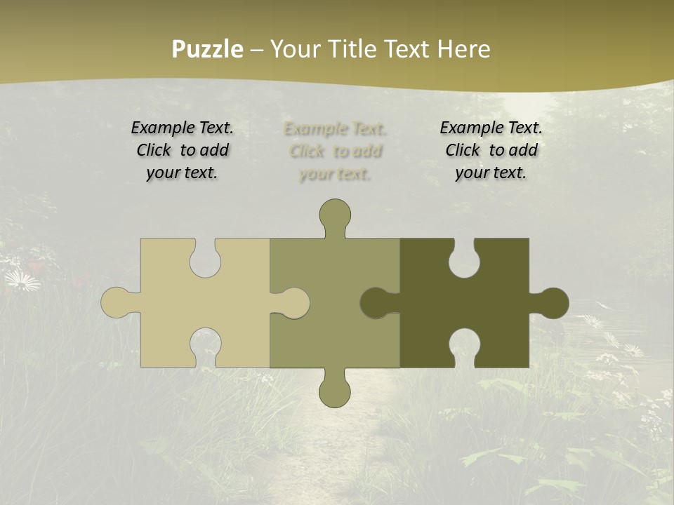 Seasonal Landscape Fantasy PowerPoint Template