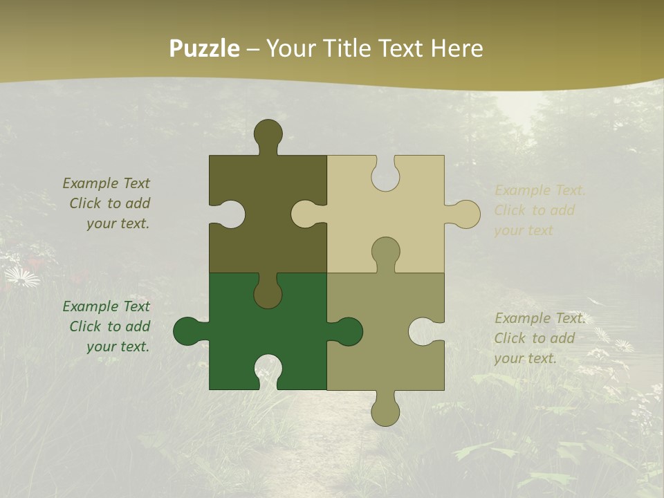 Seasonal Landscape Fantasy PowerPoint Template