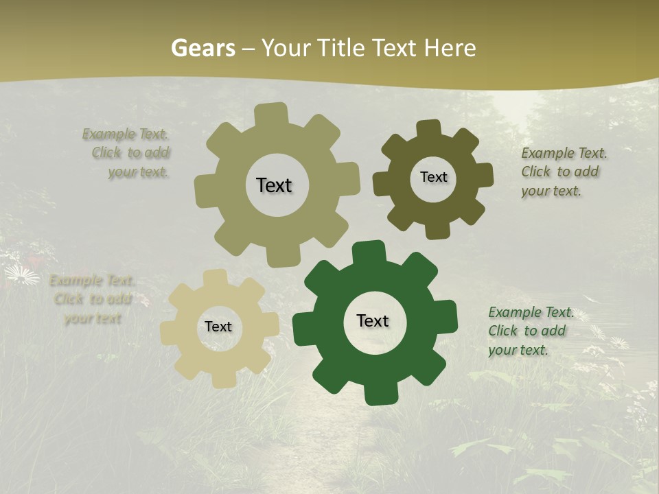 Seasonal Landscape Fantasy PowerPoint Template