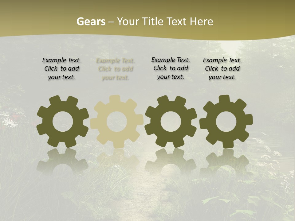 Seasonal Landscape Fantasy PowerPoint Template