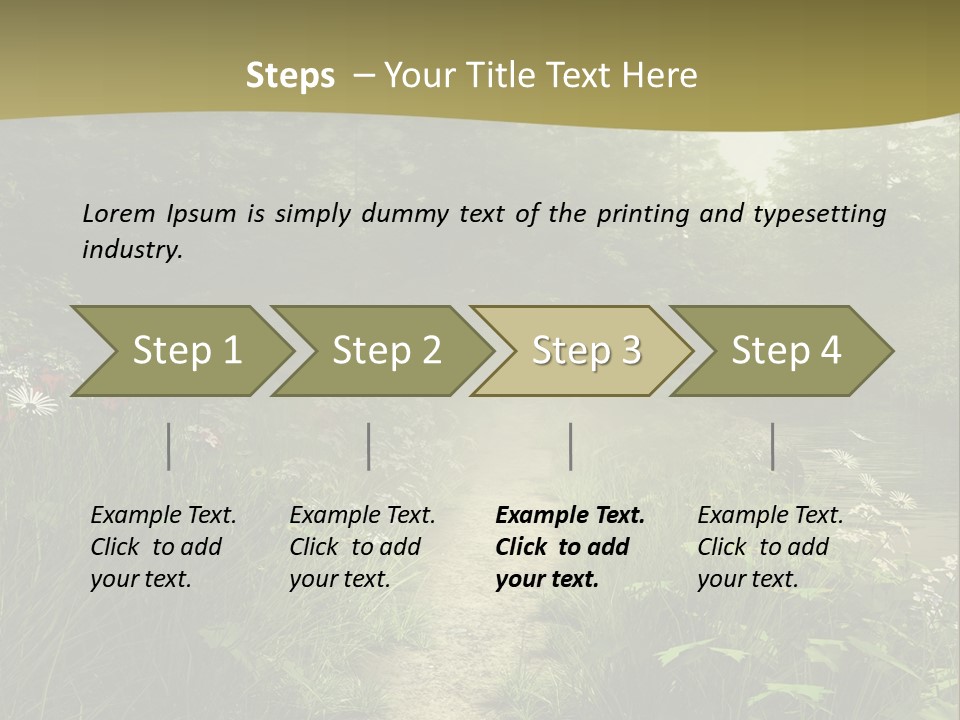 Seasonal Landscape Fantasy PowerPoint Template
