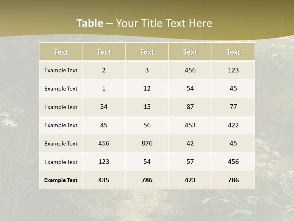 Seasonal Landscape Fantasy PowerPoint Template
