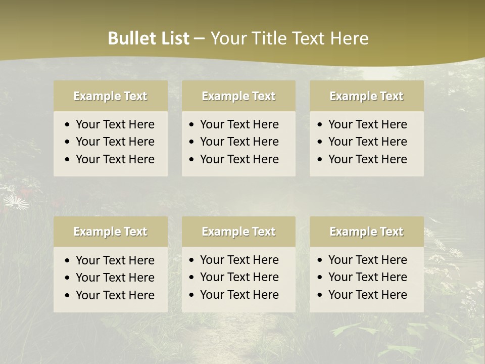 Seasonal Landscape Fantasy PowerPoint Template