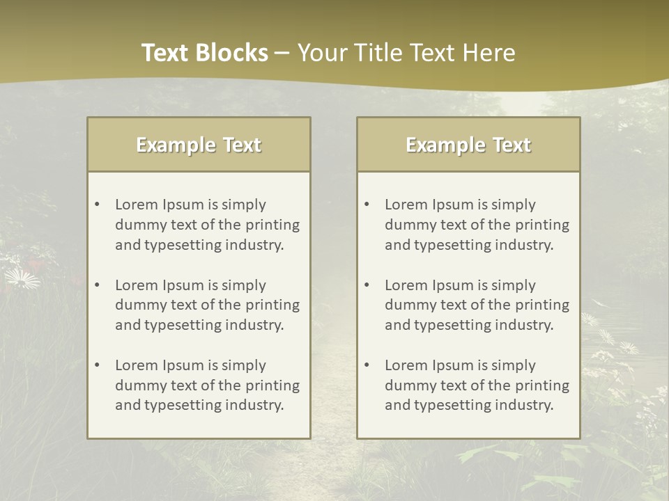 Seasonal Landscape Fantasy PowerPoint Template