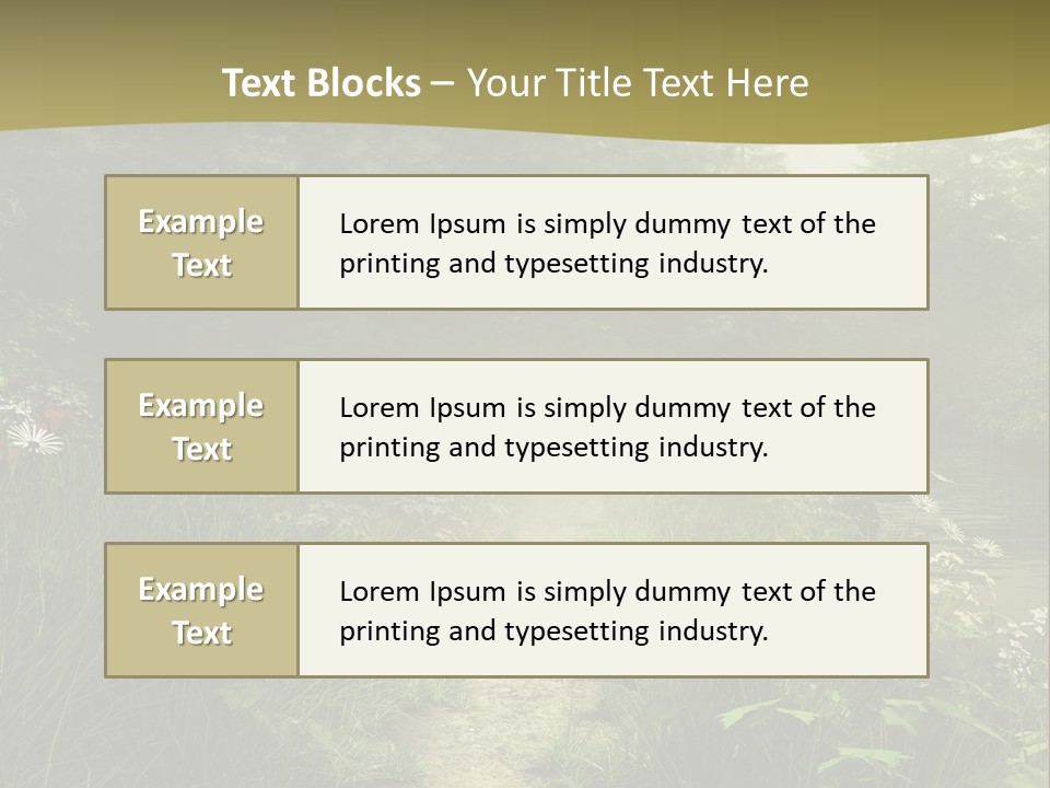 Seasonal Landscape Fantasy PowerPoint Template