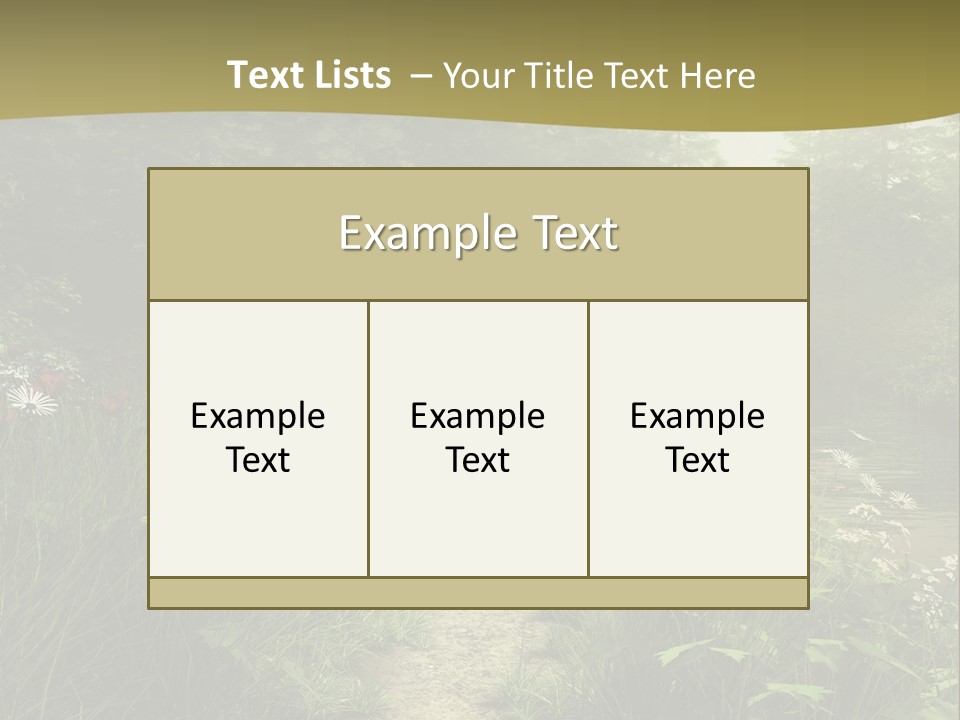 Seasonal Landscape Fantasy PowerPoint Template