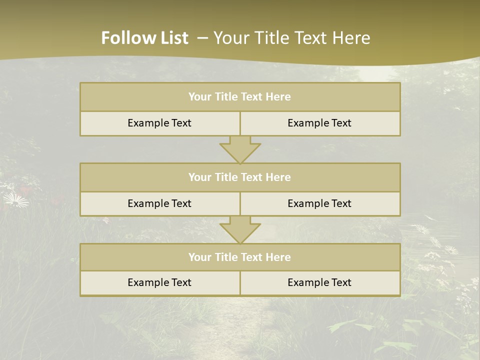Seasonal Landscape Fantasy PowerPoint Template