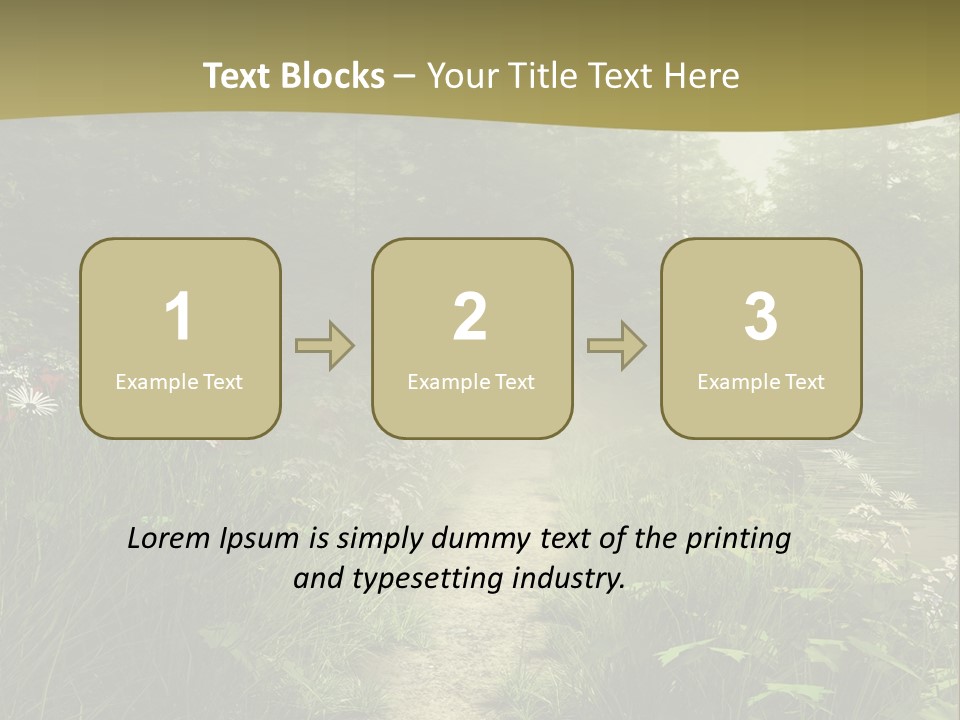 Seasonal Landscape Fantasy PowerPoint Template