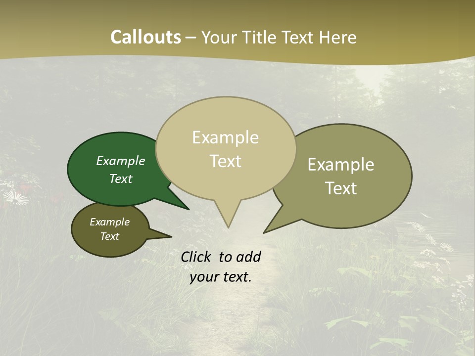 Seasonal Landscape Fantasy PowerPoint Template