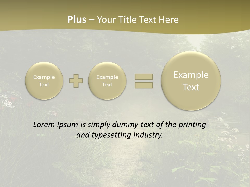 Seasonal Landscape Fantasy PowerPoint Template