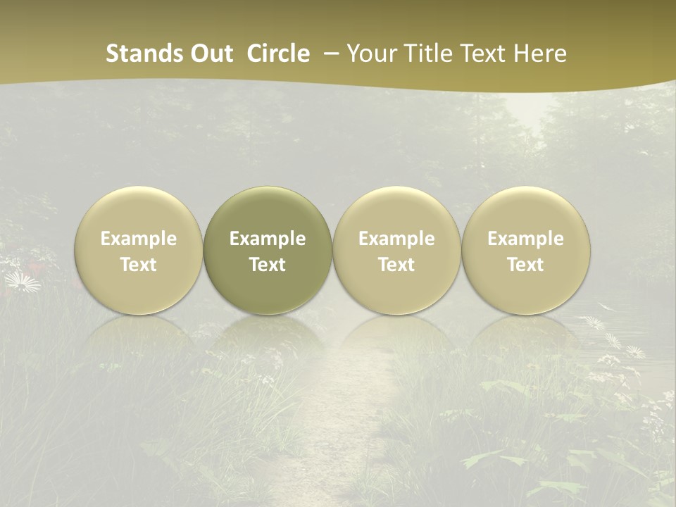 Seasonal Landscape Fantasy PowerPoint Template