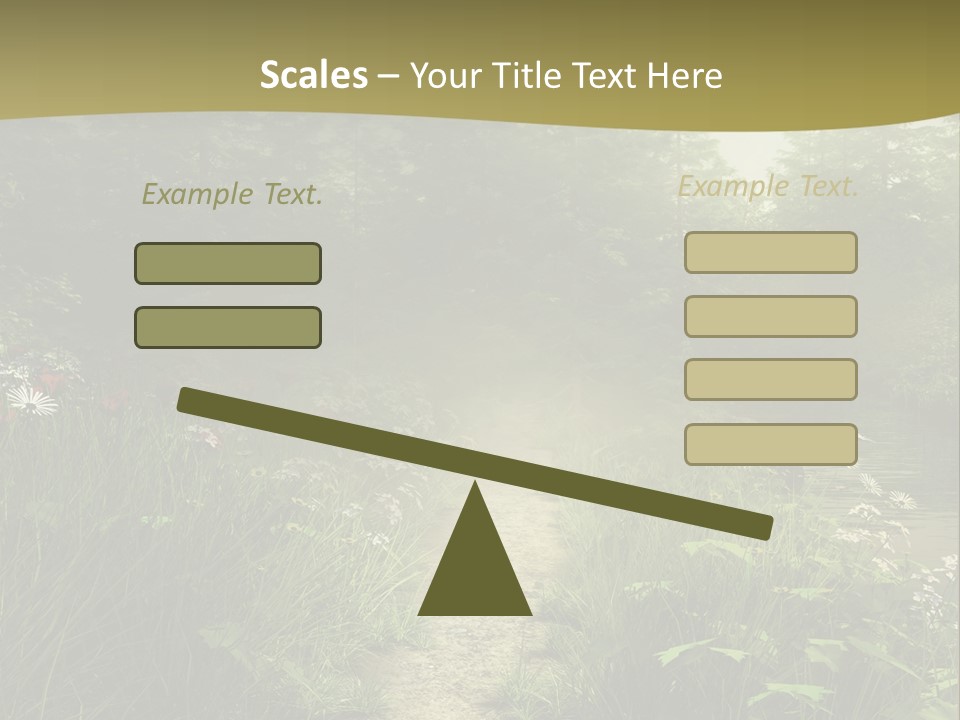 Seasonal Landscape Fantasy PowerPoint Template