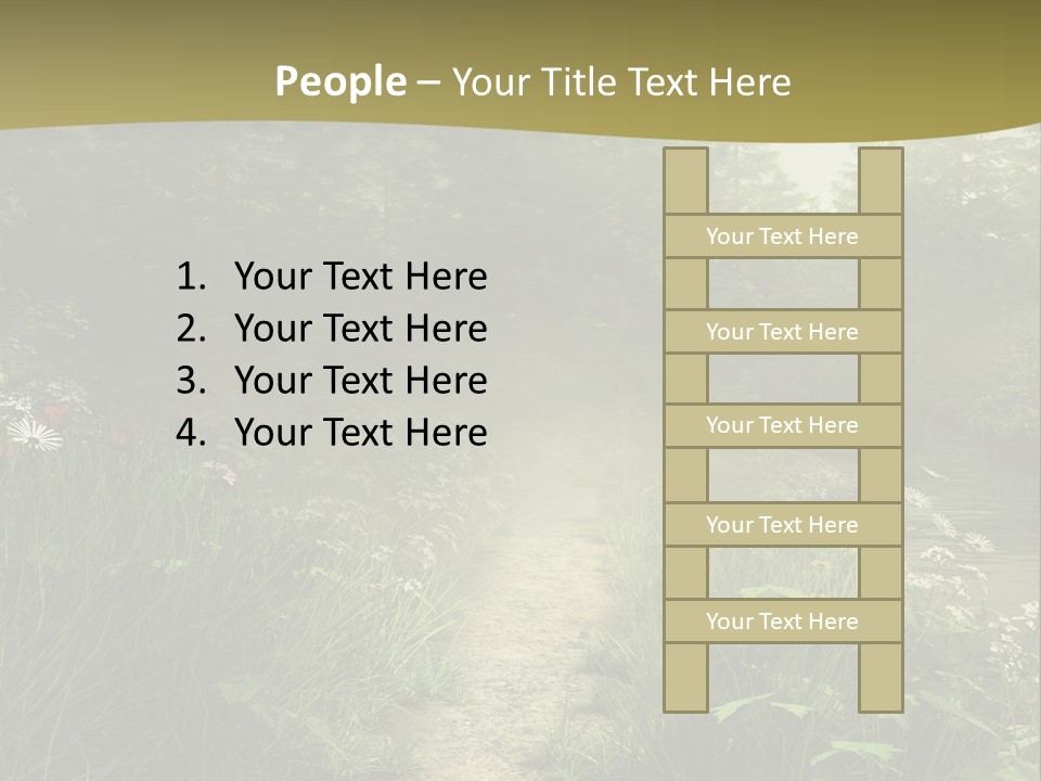Seasonal Landscape Fantasy PowerPoint Template