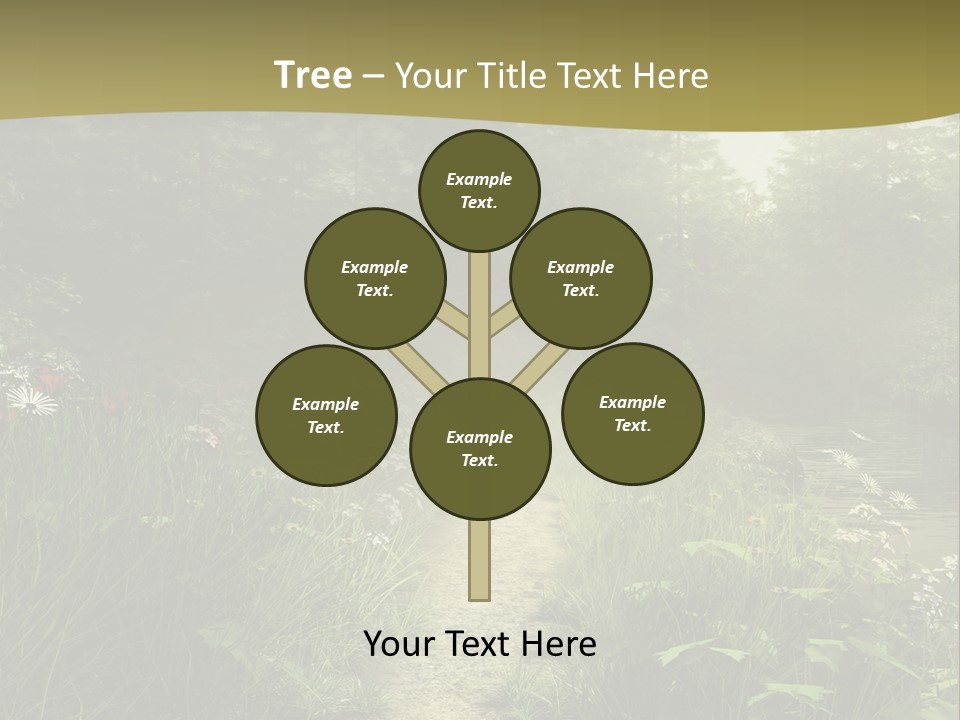 Seasonal Landscape Fantasy PowerPoint Template