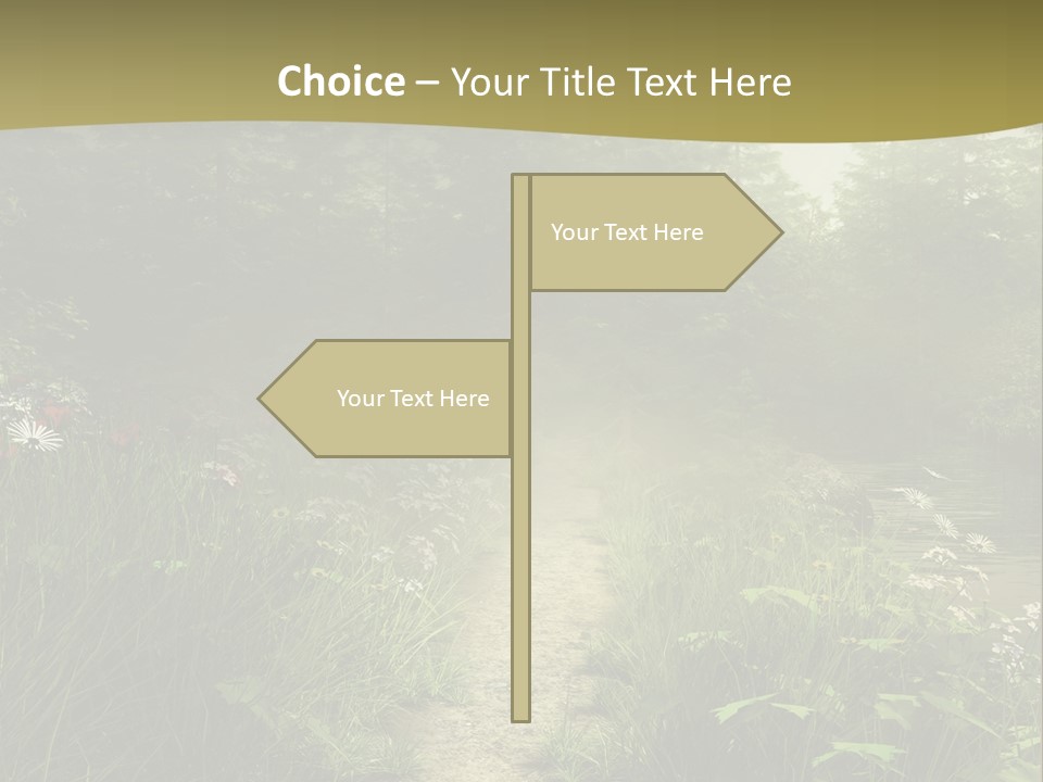 Seasonal Landscape Fantasy PowerPoint Template