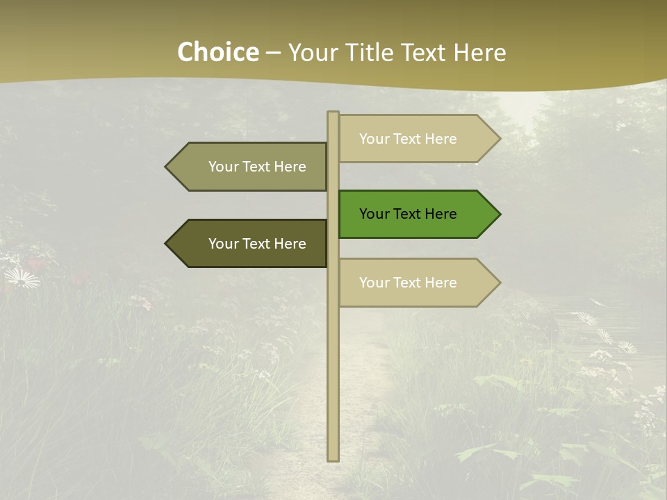 Seasonal Landscape Fantasy PowerPoint Template