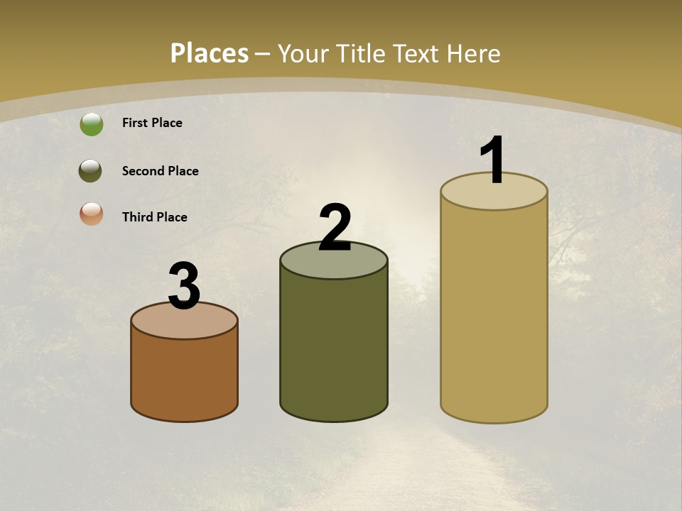 Sunset Background Forest PowerPoint Template