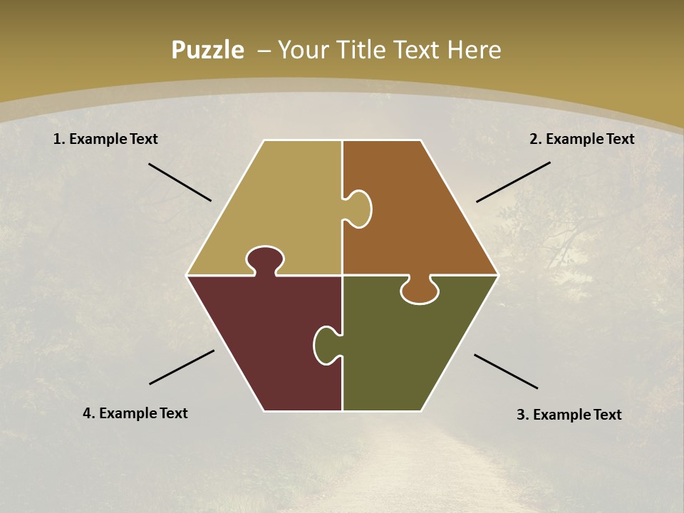 Sunset Background Forest PowerPoint Template