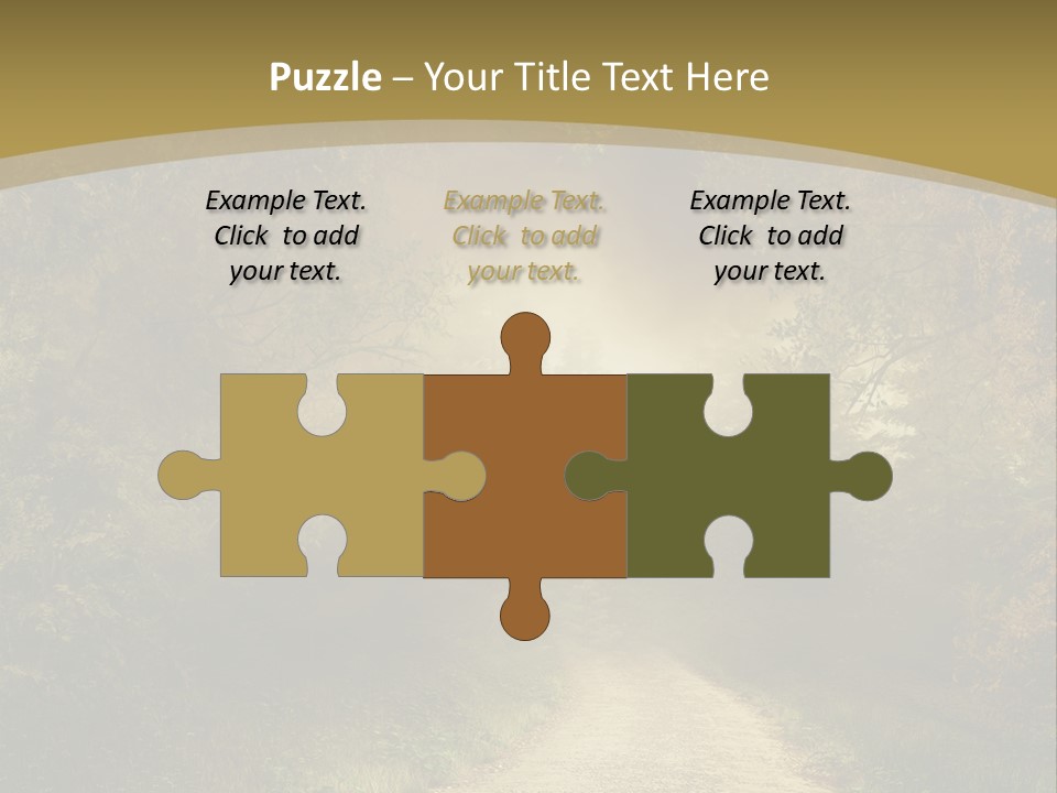 Sunset Background Forest PowerPoint Template