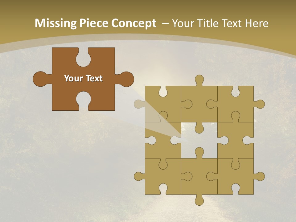 Sunset Background Forest PowerPoint Template