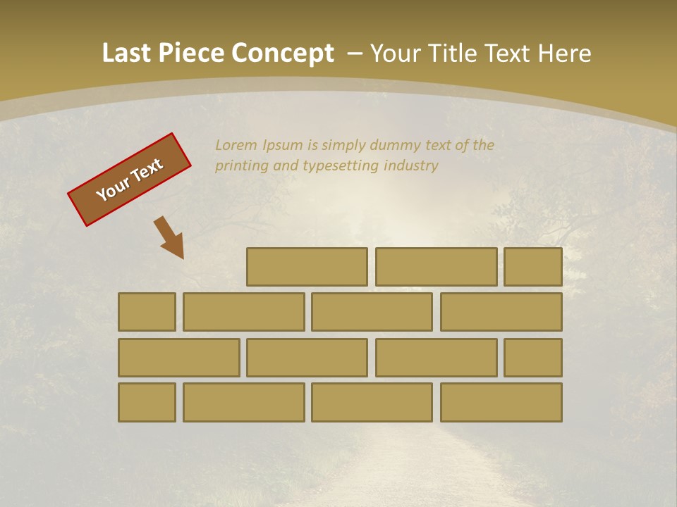 Sunset Background Forest PowerPoint Template