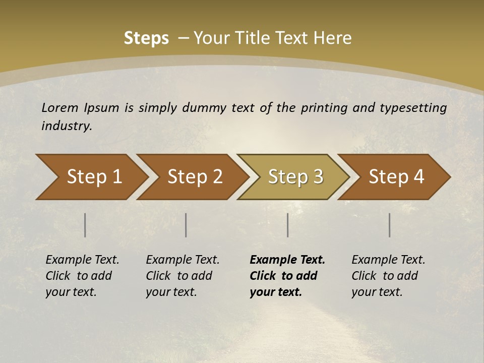 Sunset Background Forest PowerPoint Template