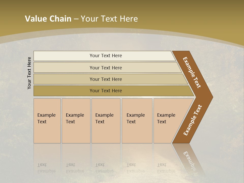 Sunset Background Forest PowerPoint Template