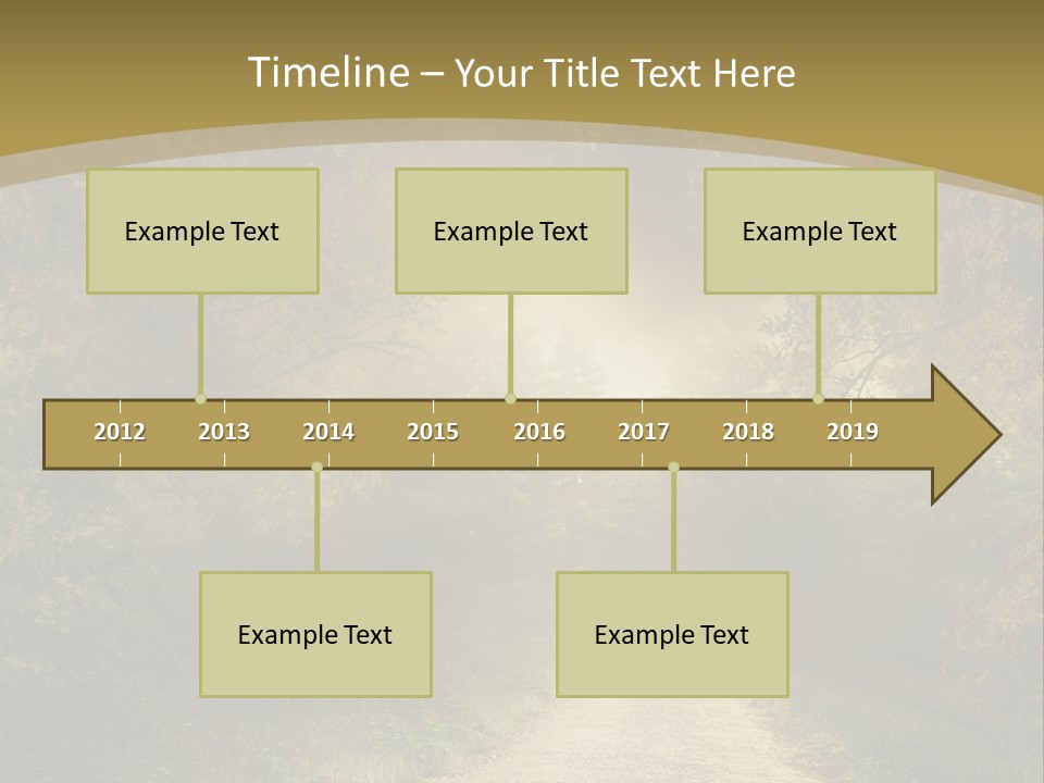 Sunset Background Forest PowerPoint Template
