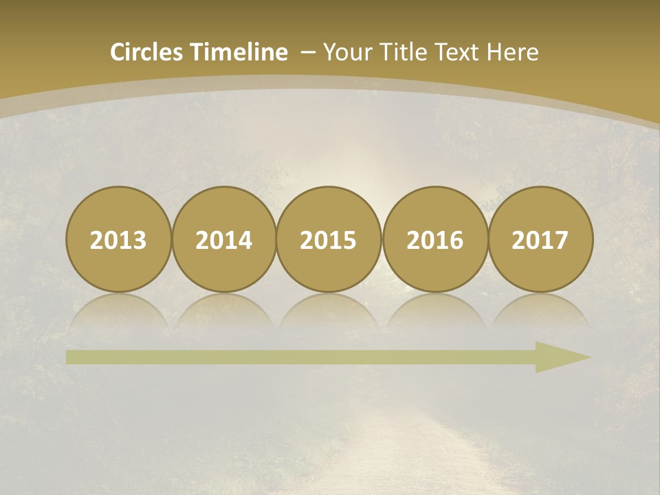 Sunset Background Forest PowerPoint Template